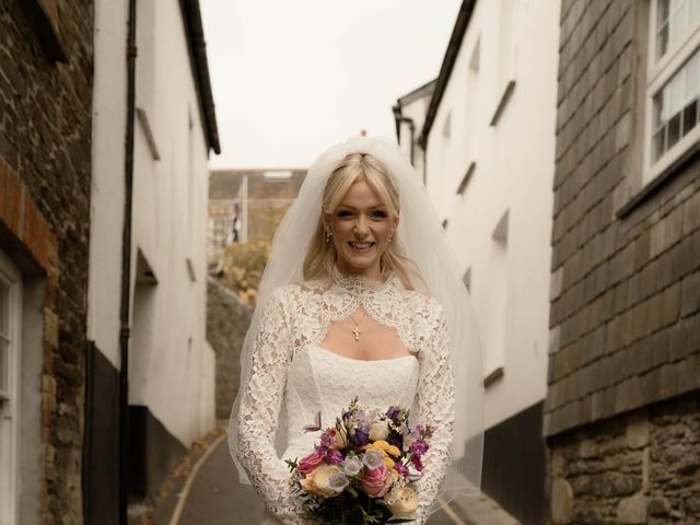 Mikki and James's Wedding in Fowey, Cornwall 12