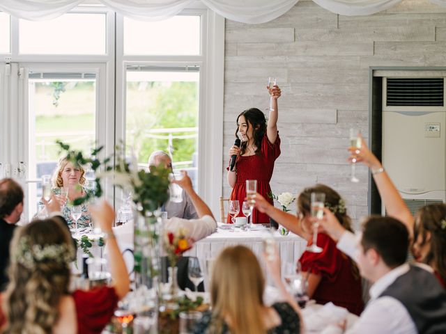 Emily and Kieran's Wedding in Swansea Valley, Powys 107