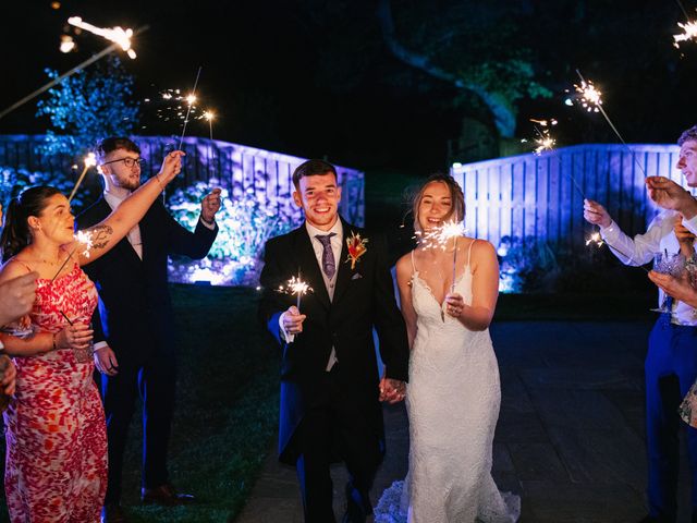 Emily and Kieran's Wedding in Swansea Valley, Powys 136