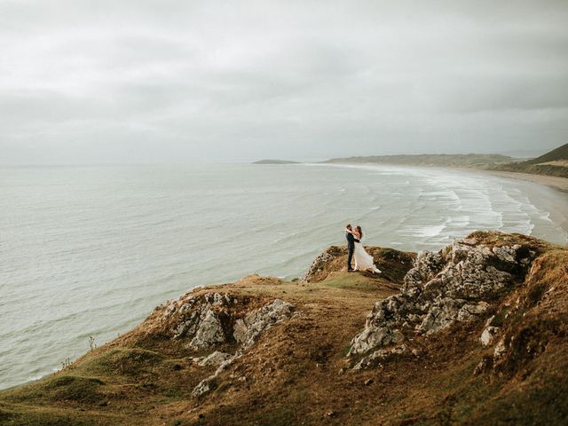 Spencer and Holly&apos;s Wedding in Gower, Swansea 79