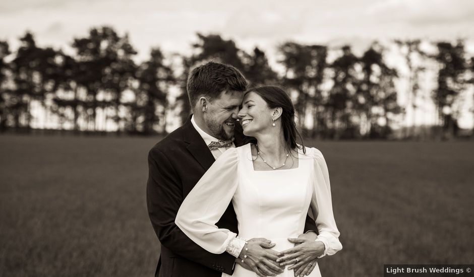 Timon and Ruth's Wedding in Peebleshire , Lothian & Borders