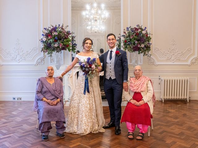 Giles and Javneet&apos;s Wedding in Westminster, South West London 25