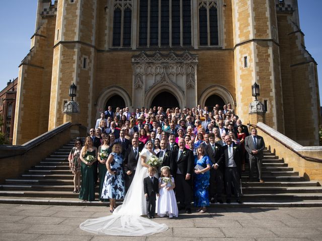 James and Ceri&apos;s Wedding in Hampton Court, Surrey 29