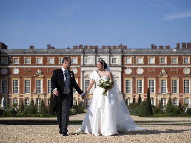 James and Ceri&apos;s Wedding in Hampton Court, Surrey 48