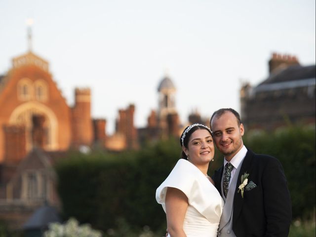 James and Ceri&apos;s Wedding in Hampton Court, Surrey 50