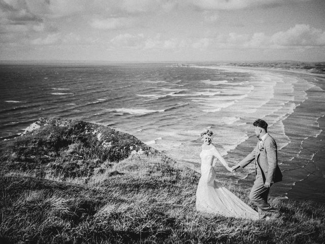 Jamie and Amy&apos;s Wedding in Oldwalls, Swansea 81