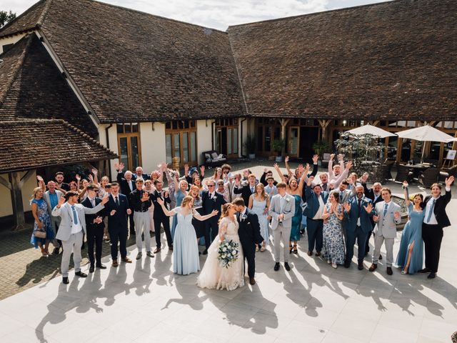 Charlie and Paige's Wedding in Yateley, Hampshire 12