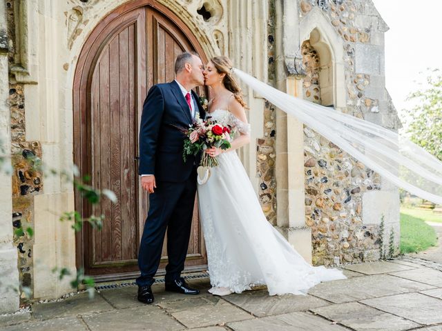 Steve and Marie's Wedding in Little Wymondley, Hertfordshire 16