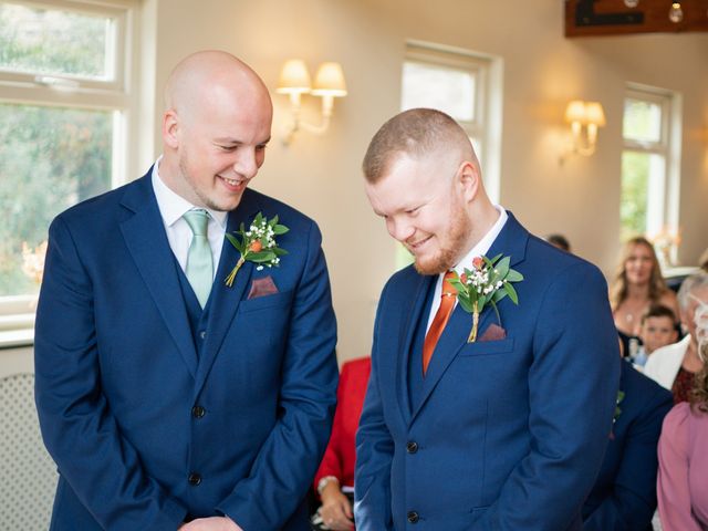 Nathan and Rachael&apos;s Wedding in Marshall Meadows, Northumberland 25