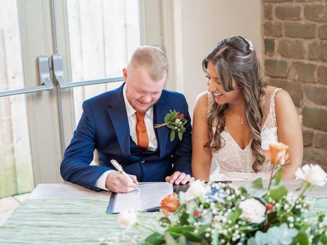 Nathan and Rachael&apos;s Wedding in Marshall Meadows, Northumberland 43
