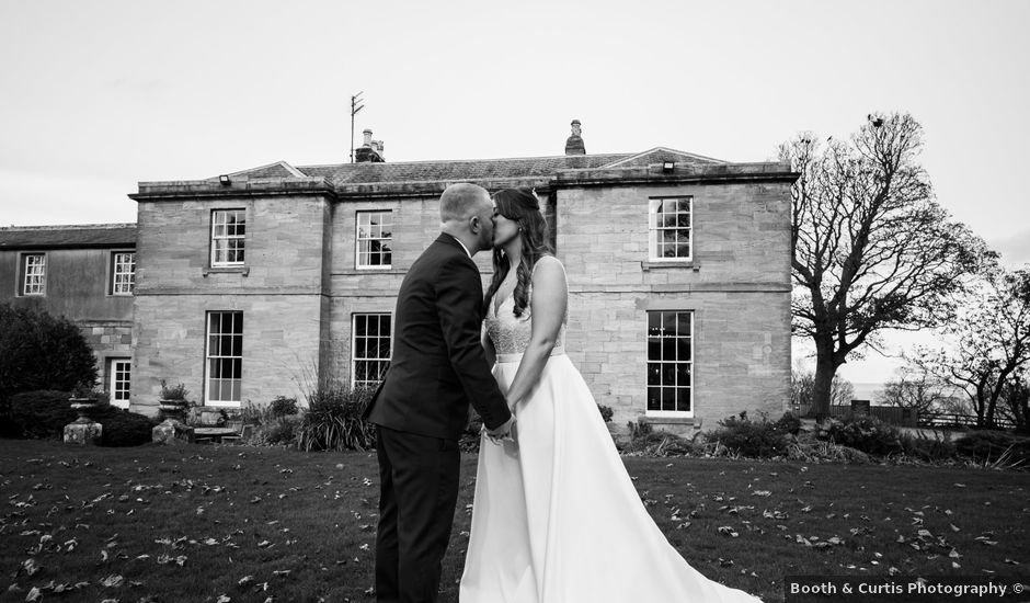 Nathan and Rachael's Wedding in Marshall Meadows, Northumberland