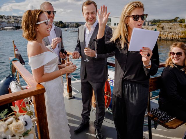 William and Anna&apos;s Wedding in Falmouth, Cornwall 25