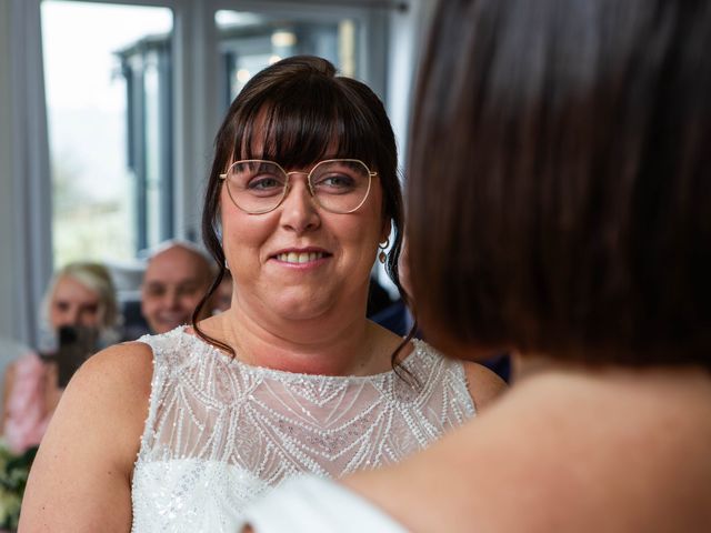 Sarah and Sarah's Wedding in Meltham, West Yorkshire 7