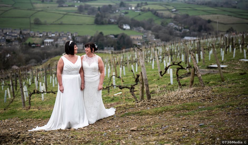 Sarah and Sarah's Wedding in Meltham, West Yorkshire