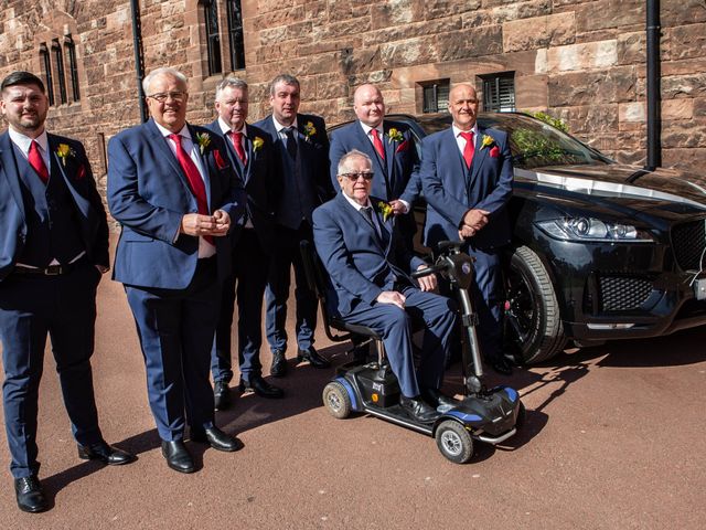 Brian and Carolyn's Wedding in Peckforton, Cheshire 7