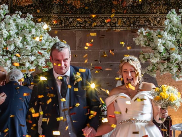 Brian and Carolyn's Wedding in Peckforton, Cheshire 19