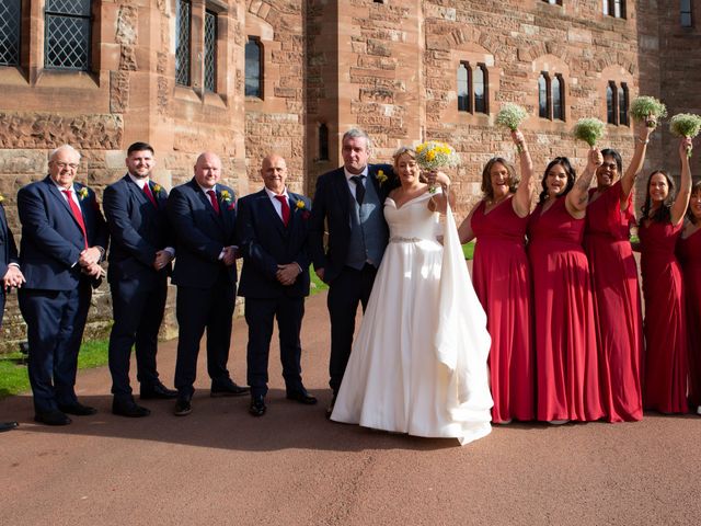 Brian and Carolyn's Wedding in Peckforton, Cheshire 20