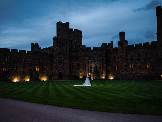 Brian and Carolyn's Wedding in Peckforton, Cheshire 23