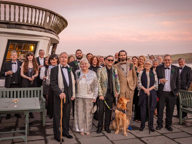 John and Owain's Wedding in Bigbury On Sea, Devon 6