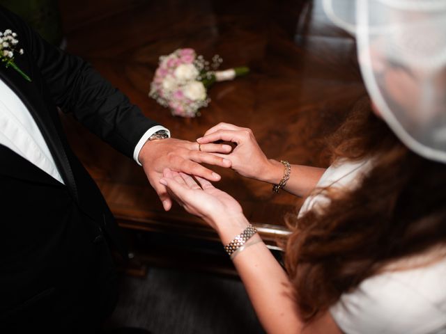 George and Francesca's Wedding in Marylebone, West Central London 12