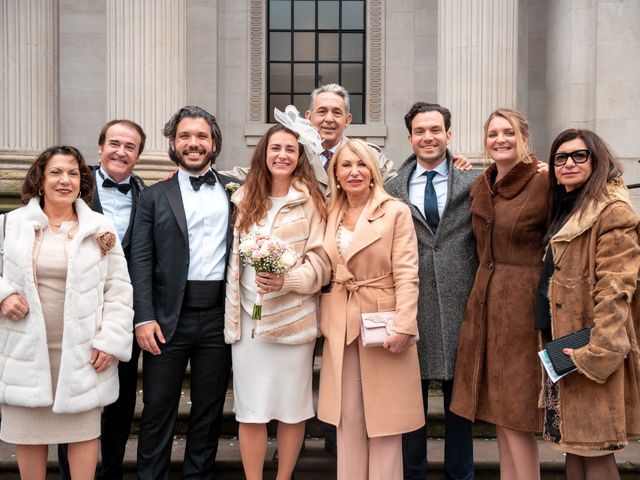 George and Francesca's Wedding in Marylebone, West Central London 21