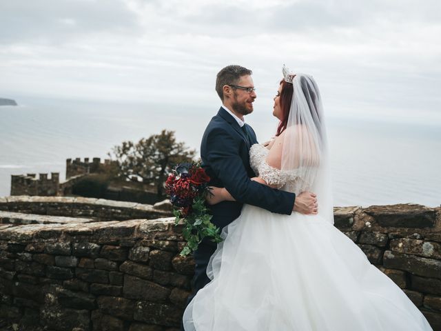 James and Marie&apos;s Wedding in Ravenscar, North Yorkshire 11