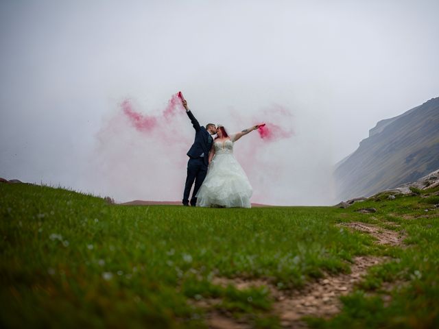 James and Marie&apos;s Wedding in Ravenscar, North Yorkshire 18