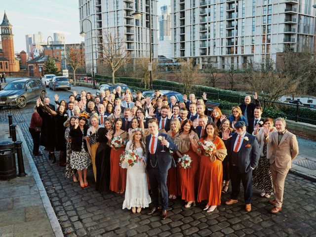 Tamsin and Dan&apos;s Wedding in Castlefield, Greater Manchester 43