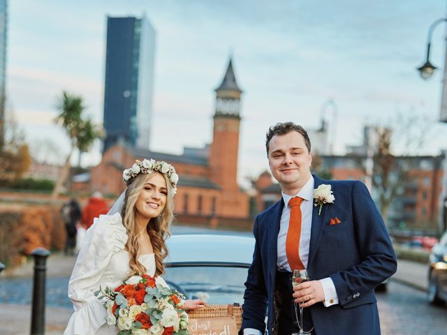 Tamsin and Dan&apos;s Wedding in Castlefield, Greater Manchester 45