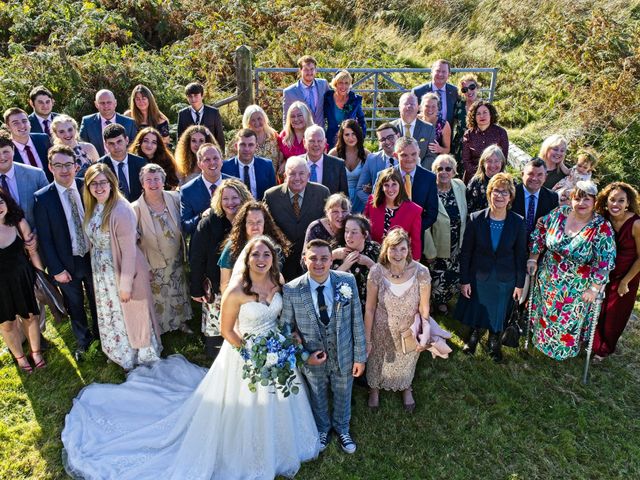 Joseph and Katie&apos;s Wedding in Caernarfon, Gwynedd 91