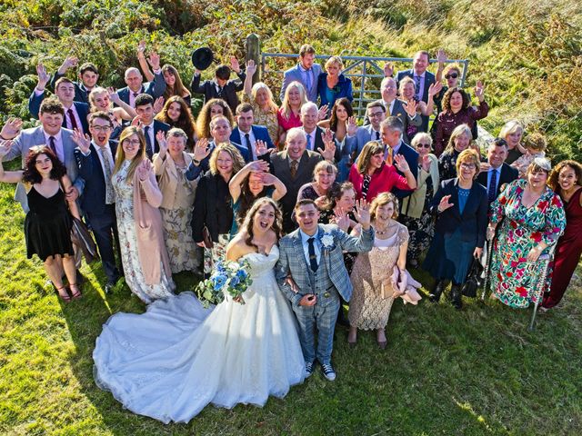 Joseph and Katie&apos;s Wedding in Caernarfon, Gwynedd 92