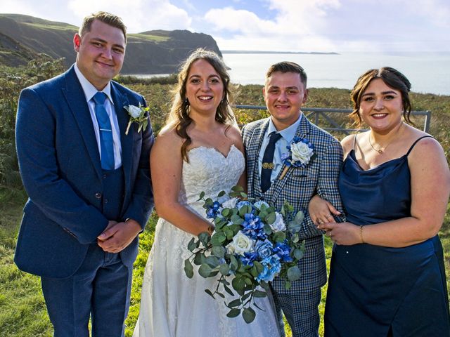 Joseph and Katie&apos;s Wedding in Caernarfon, Gwynedd 133