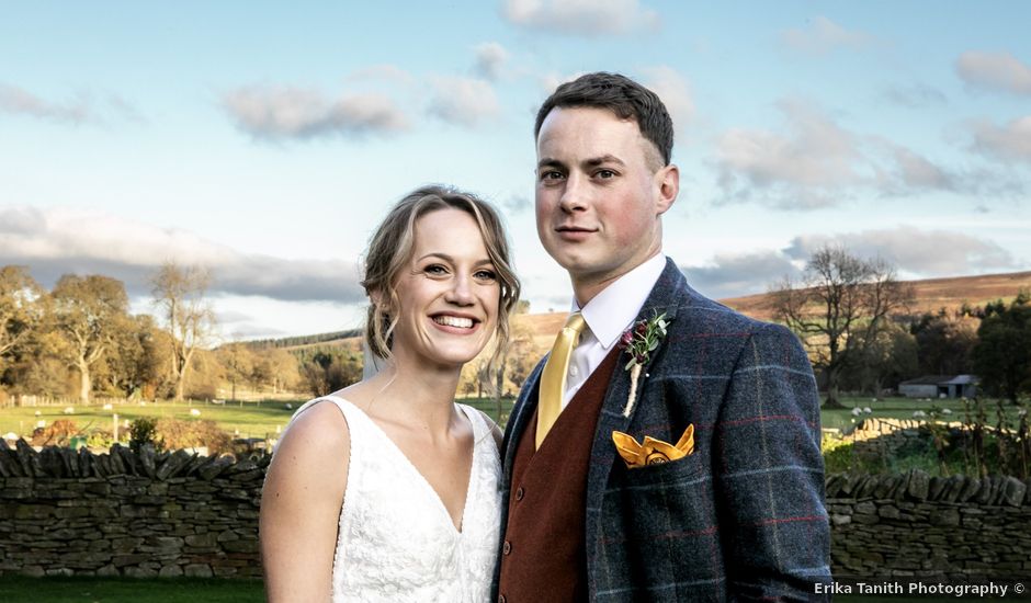 James and Sarah's Wedding in Blanchland, Durham