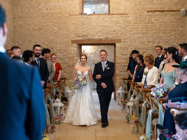 Justin and Esme's Wedding in Kingscote, Gloucestershire 9