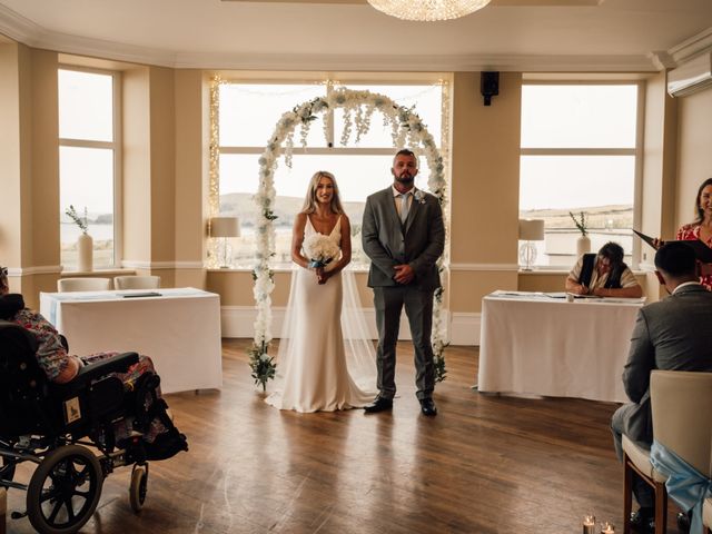 Aled and Taylor's Wedding in Caernarfon, Gwynedd 9