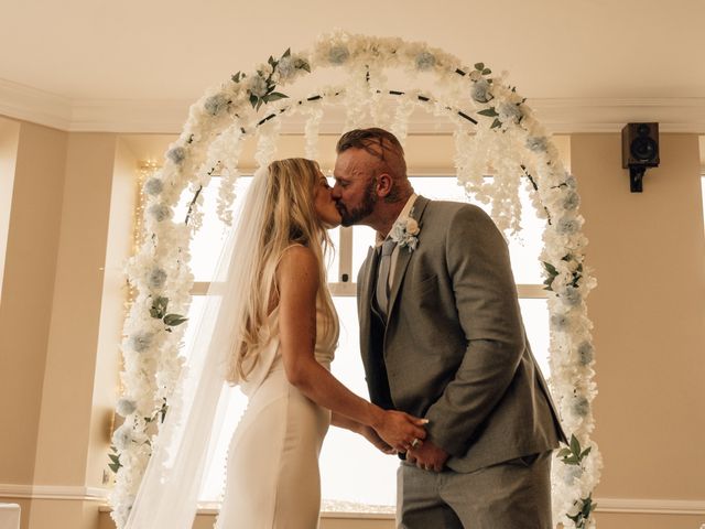 Aled and Taylor's Wedding in Caernarfon, Gwynedd 10