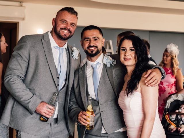 Aled and Taylor's Wedding in Caernarfon, Gwynedd 16