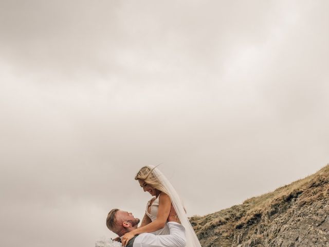 Aled and Taylor's Wedding in Caernarfon, Gwynedd 20