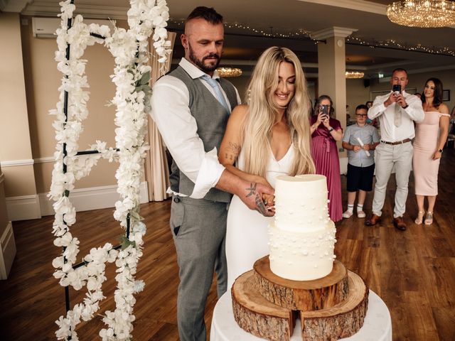 Aled and Taylor's Wedding in Caernarfon, Gwynedd 24