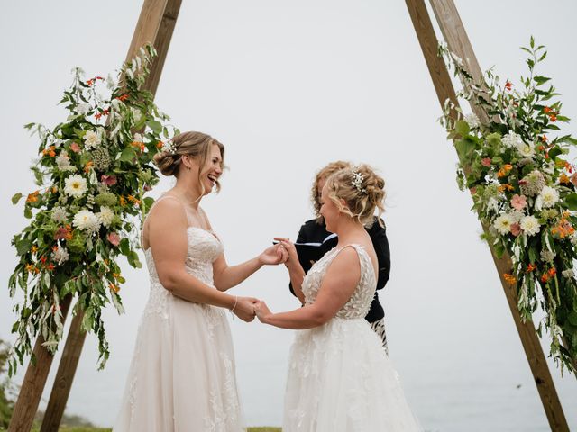 Jessica and Jennifer&apos;s Wedding in Polhawn, Cornwall 28