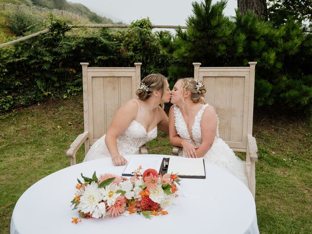 Jessica and Jennifer&apos;s Wedding in Polhawn, Cornwall 34