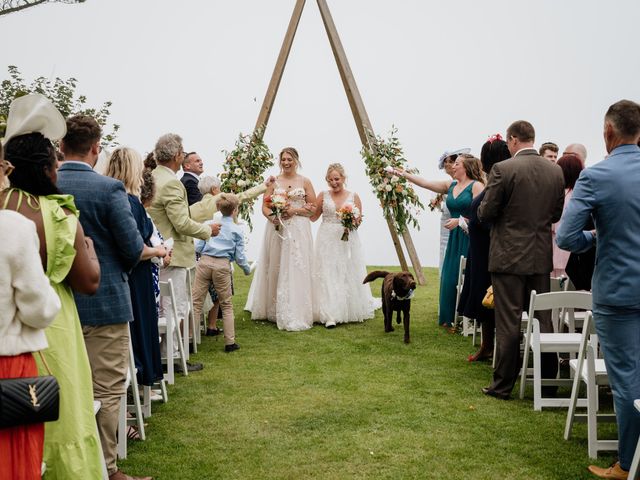 Jessica and Jennifer&apos;s Wedding in Polhawn, Cornwall 35