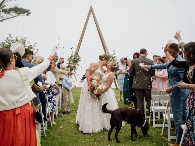 Jessica and Jennifer&apos;s Wedding in Polhawn, Cornwall 37