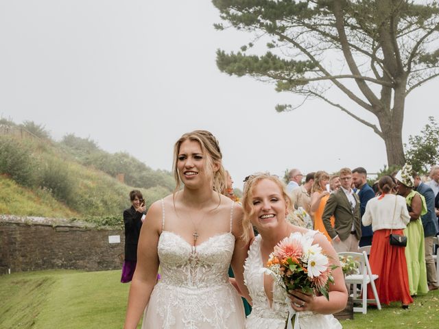 Jessica and Jennifer&apos;s Wedding in Polhawn, Cornwall 39