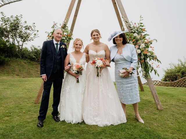 Jessica and Jennifer&apos;s Wedding in Polhawn, Cornwall 48