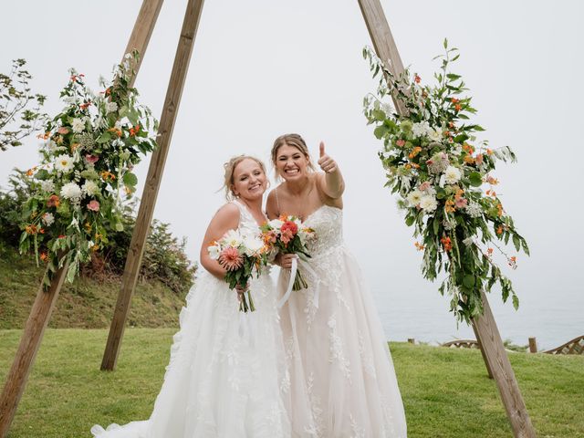 Jessica and Jennifer&apos;s Wedding in Polhawn, Cornwall 53