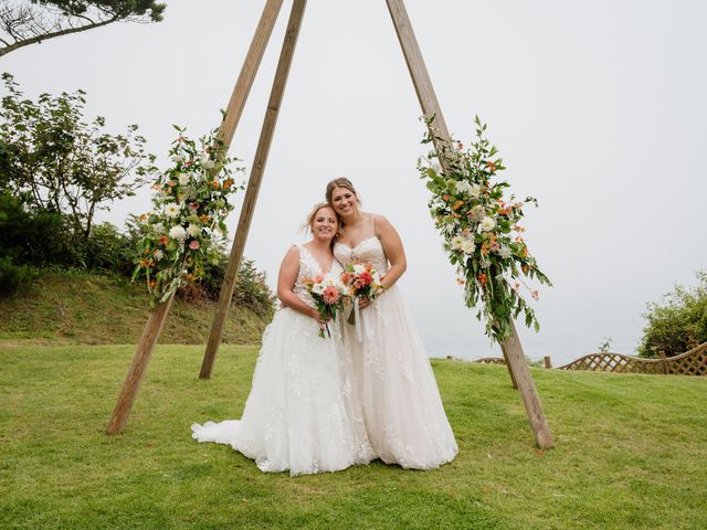 Jessica and Jennifer&apos;s Wedding in Polhawn, Cornwall 54