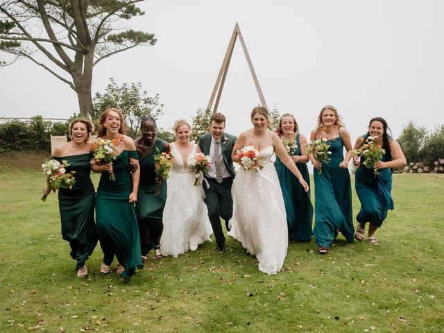 Jessica and Jennifer&apos;s Wedding in Polhawn, Cornwall 59