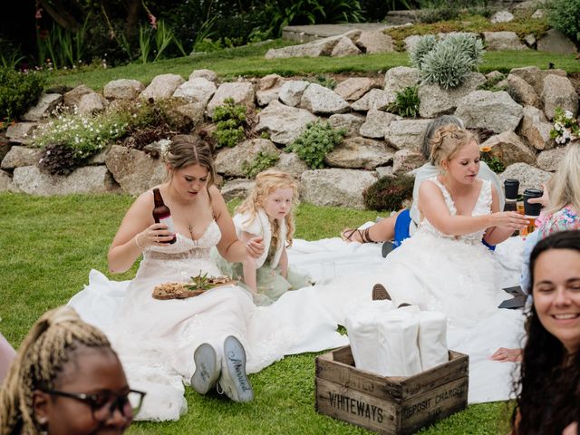 Jessica and Jennifer&apos;s Wedding in Polhawn, Cornwall 74