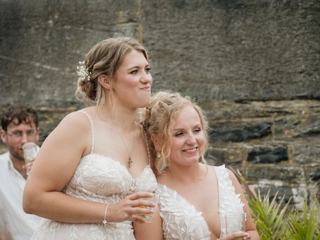 Jessica and Jennifer&apos;s Wedding in Polhawn, Cornwall 104